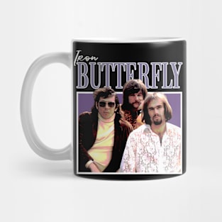 Cinematic Metal Soundwaves Butterfly Vintage Scenes Tee Mug